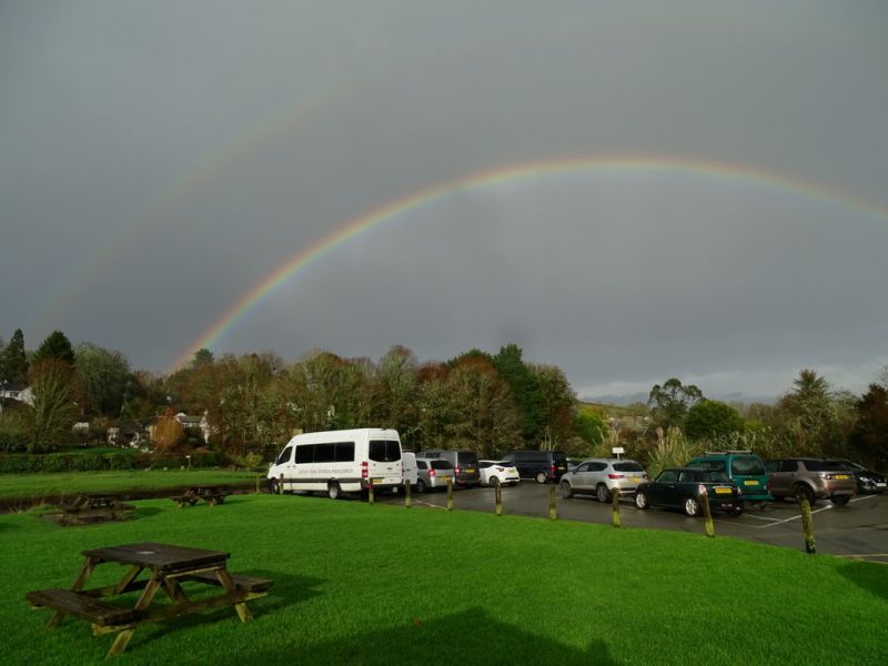 Rainbow over Car Park in Lerryn
